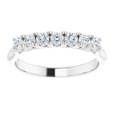 Platinum 3/8 CTW Natural Diamond Anniversary Band